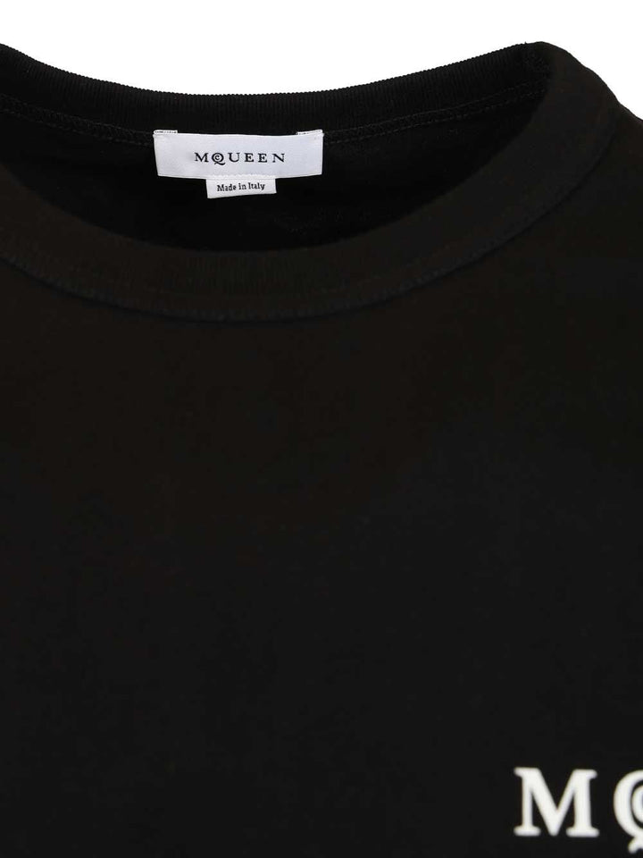 Mcqueen Oversized T-Shir T-Shirt - Black | bd0521af2a8773e6ad40c3030021490e4b7a38a1