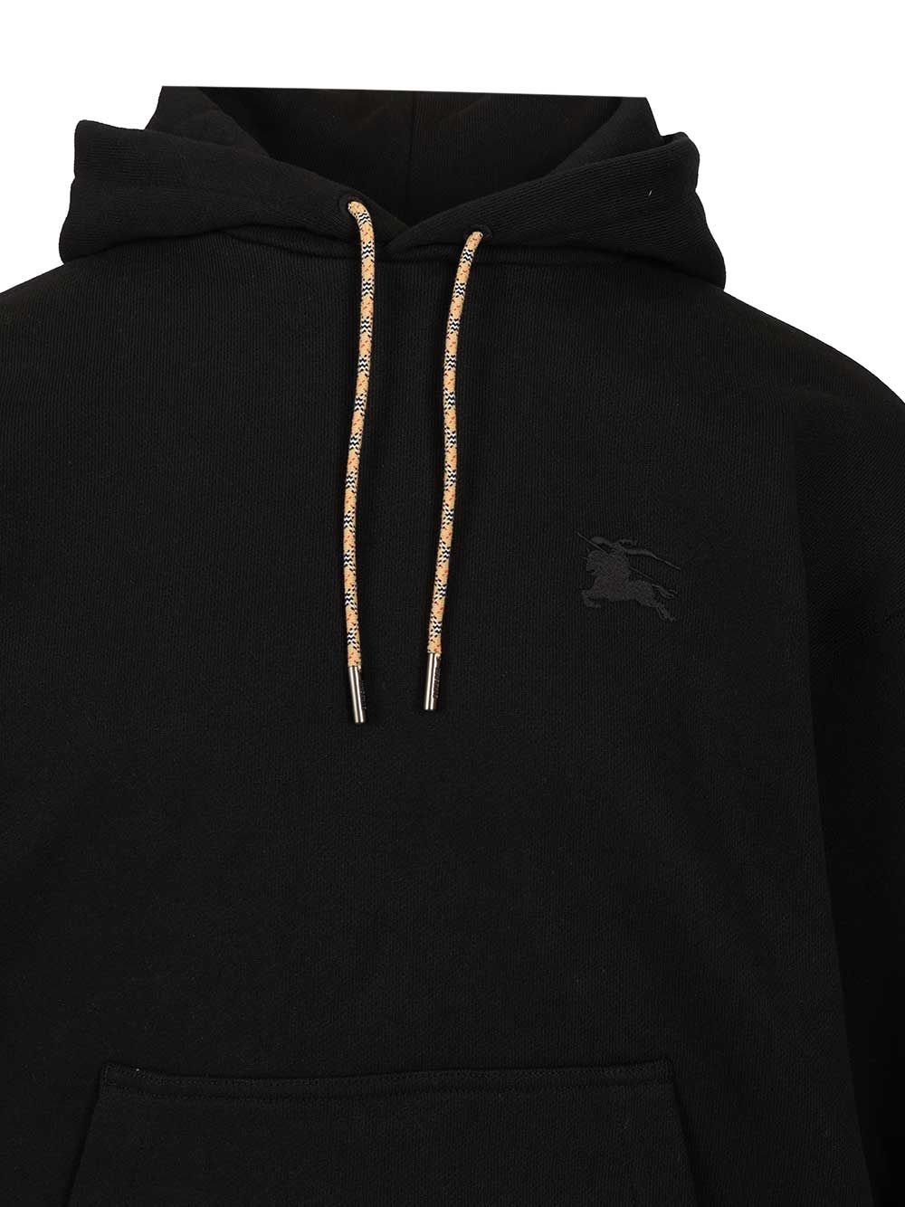 Burberry Cotton Hoodie Sweatshirts - Black | 59c3c329f394f6f78a7c43738b271f51842be24c