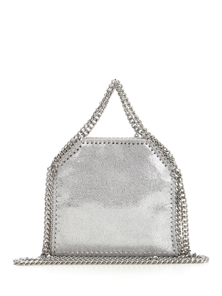 Stella Mccartney Falabella Mini Silver Tote Bag Crossbody Bags - Silver | 6d6c61d6dd83e804d96ba49ae6b3fd7f90b3175f
