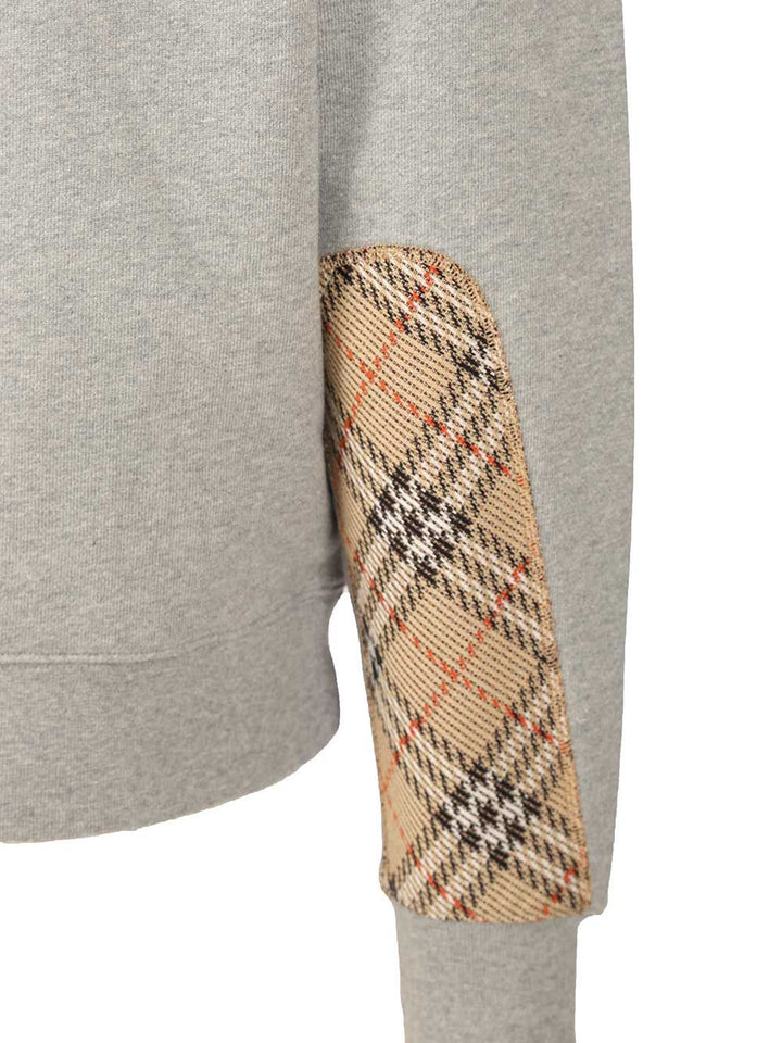 Burberry Reilly Chk Pch Hoodie Sweatshirts - Grey | 4b3bc45200a4a6f045c1392a78f7db71c0ab567a
