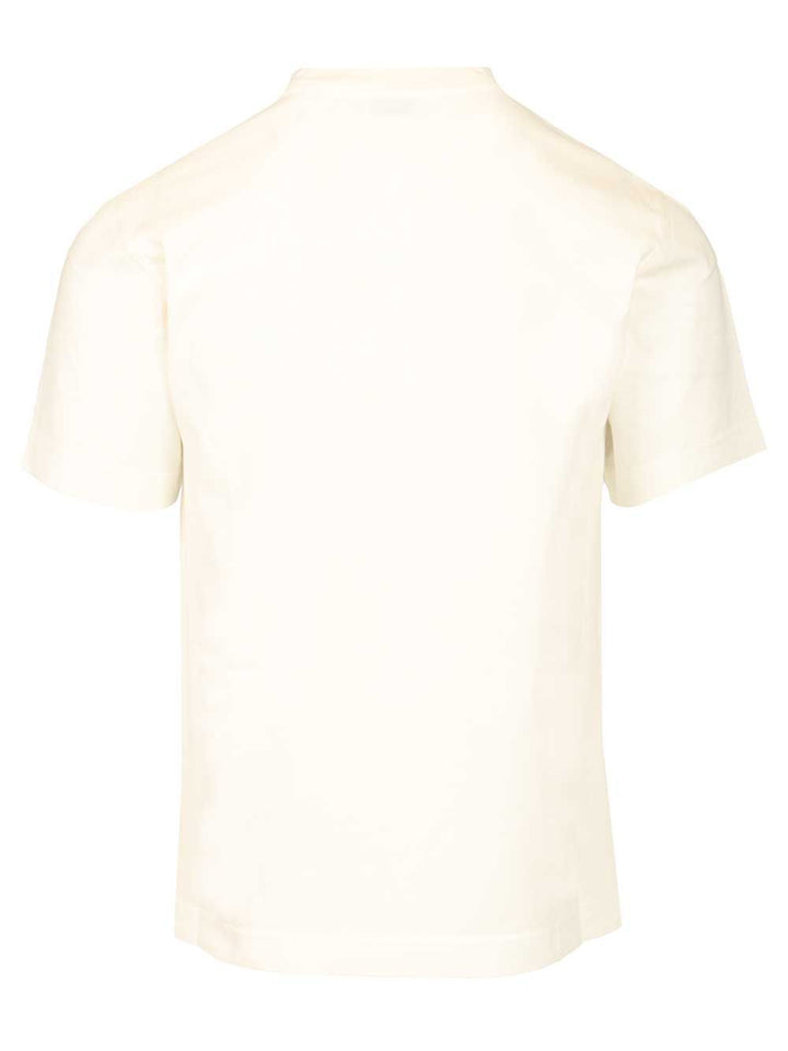 Burberry Cotton  With Shaded Ekd T-Shirt - White | 17ee246ed7addf38f842479ce112b1f7def3352f