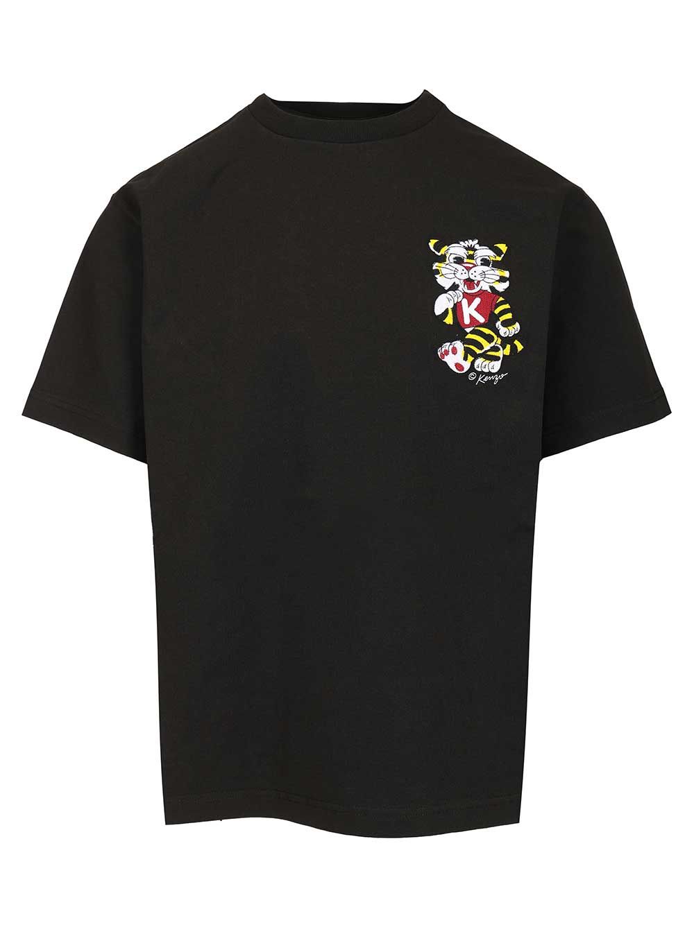 Kenzo Gots Kenzo Wild Tiger Embroidered Oversize T-Shirt - Black | e06f8ca323e50d413b1368c9ba1109454579f2d7