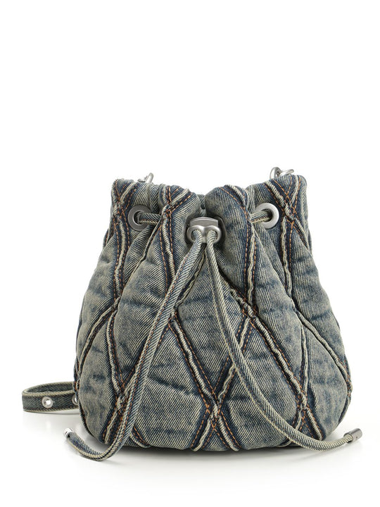 Charm-D S-Bucket Bag Crossbody Bags Blue