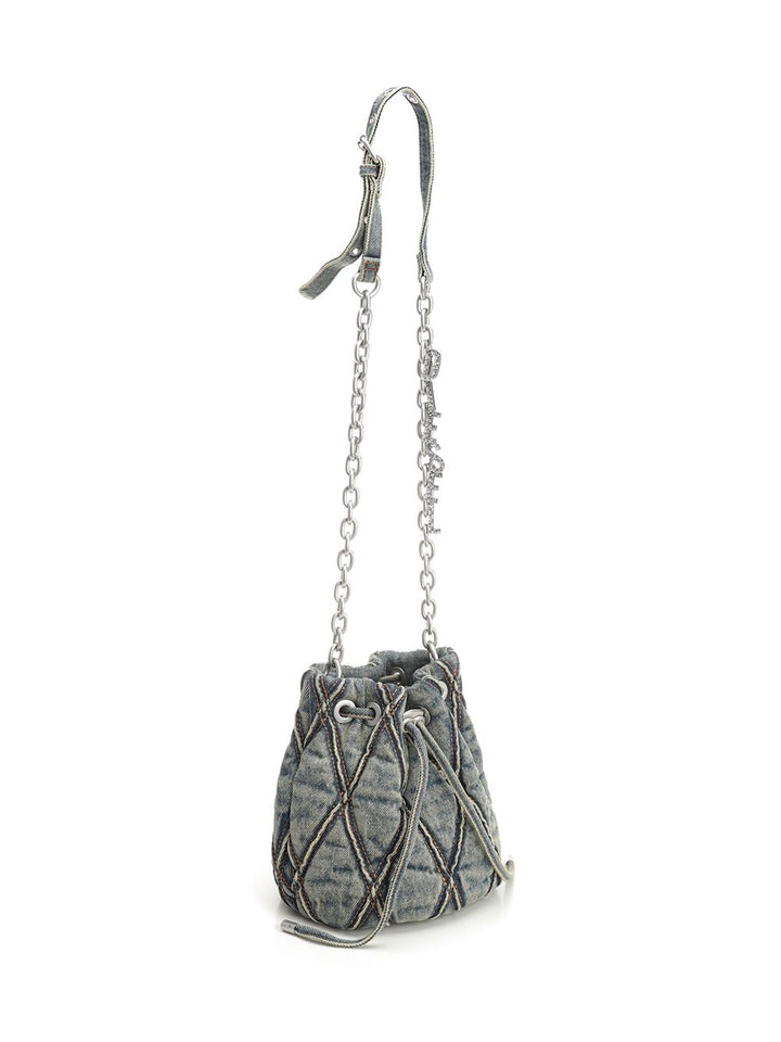 Diesel Charm-D S-Bucket Bag Crossbody Bags - Blue | e4530b665f8afd1e95d68b156ebd421da696f338