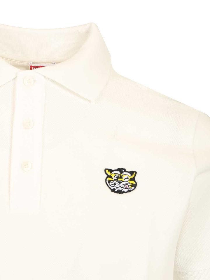 Kenzo Gots Kenzo Wild Tiger Slim Polo Polo shirt - White | 9141393526cec0fe58443b6397a16548e9f35891