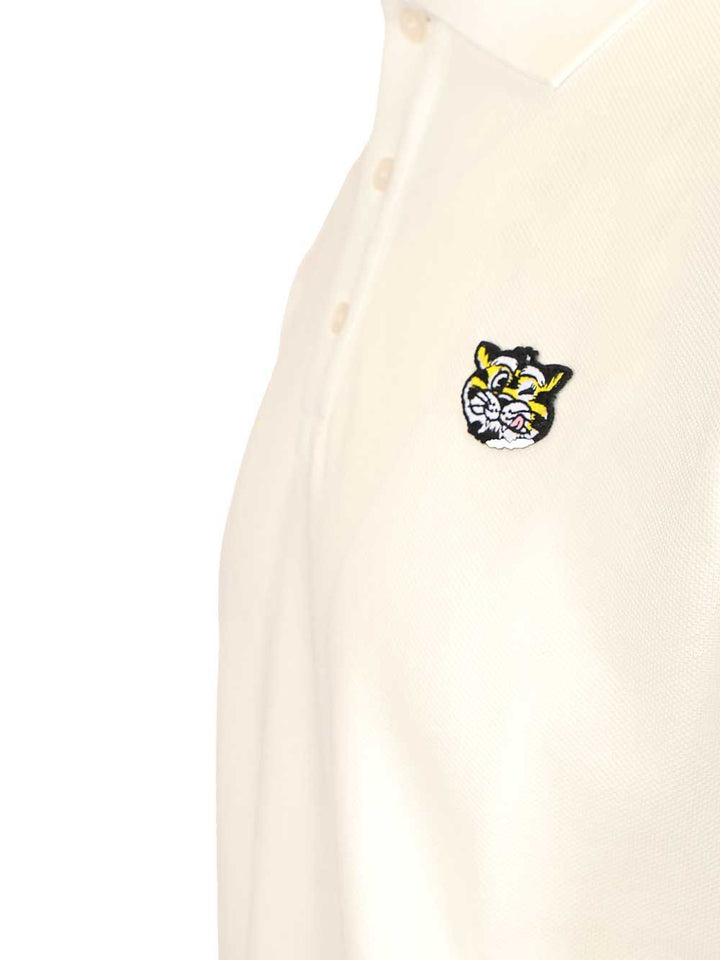 Kenzo Gots Kenzo Wild Tiger Slim Polo Polo shirt - White | 7c531c6250b4a6378cd6d7a1ffbf2ed8bc44ac35
