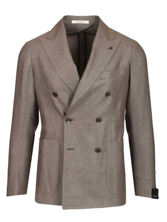 Montecarlo Double-Breasted Blazer Jackets Grey