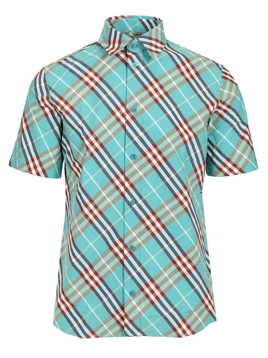 Robert Chk Ss T-Shirt Light Blue