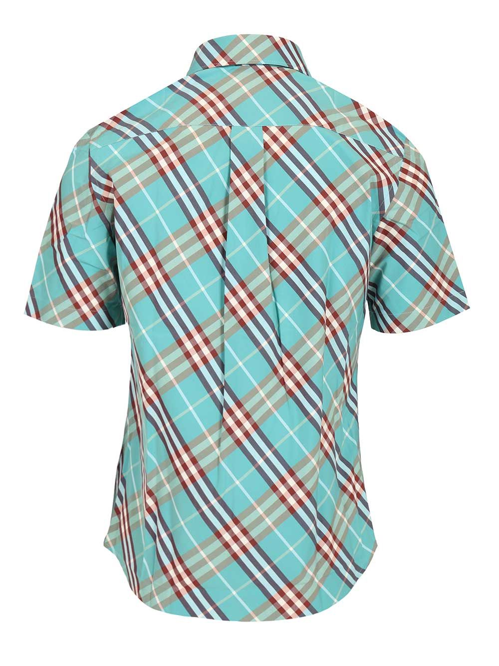 Burberry Short-Sleeved Cotton Shirt T-Shirt - Light blue | aca85f4feebe6e695fddeaad8cbf36ea202ba3f7