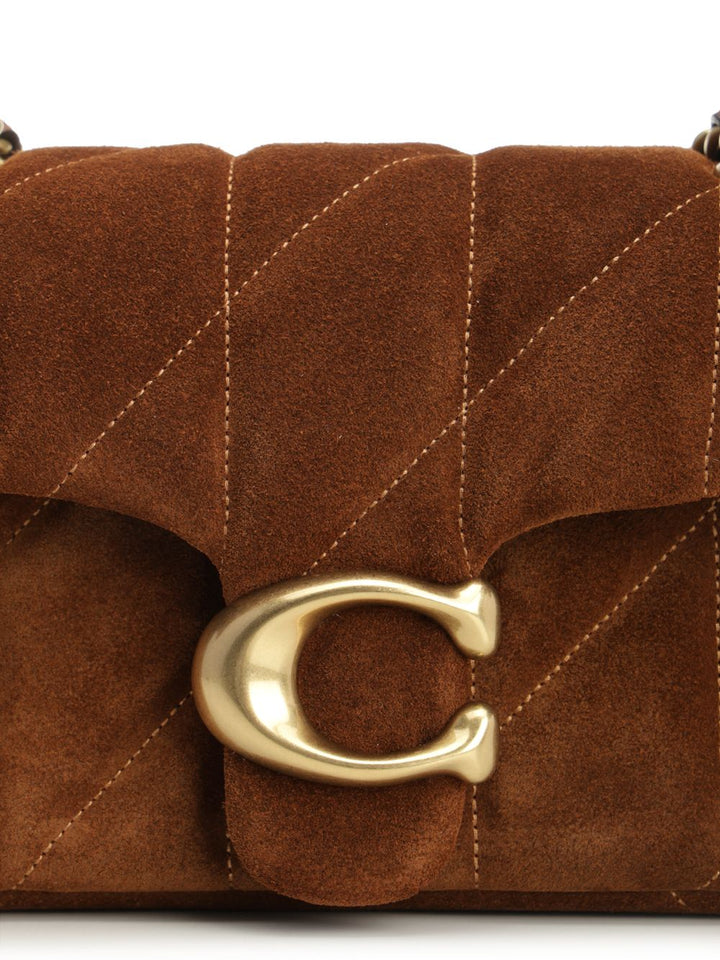 Coach Quilted Suede Tabby Shoulder Bag 20 With Chain Shoulder Bags - Brown | a31e9c27be25ac01c56832ff5139a3e1dc3902d2