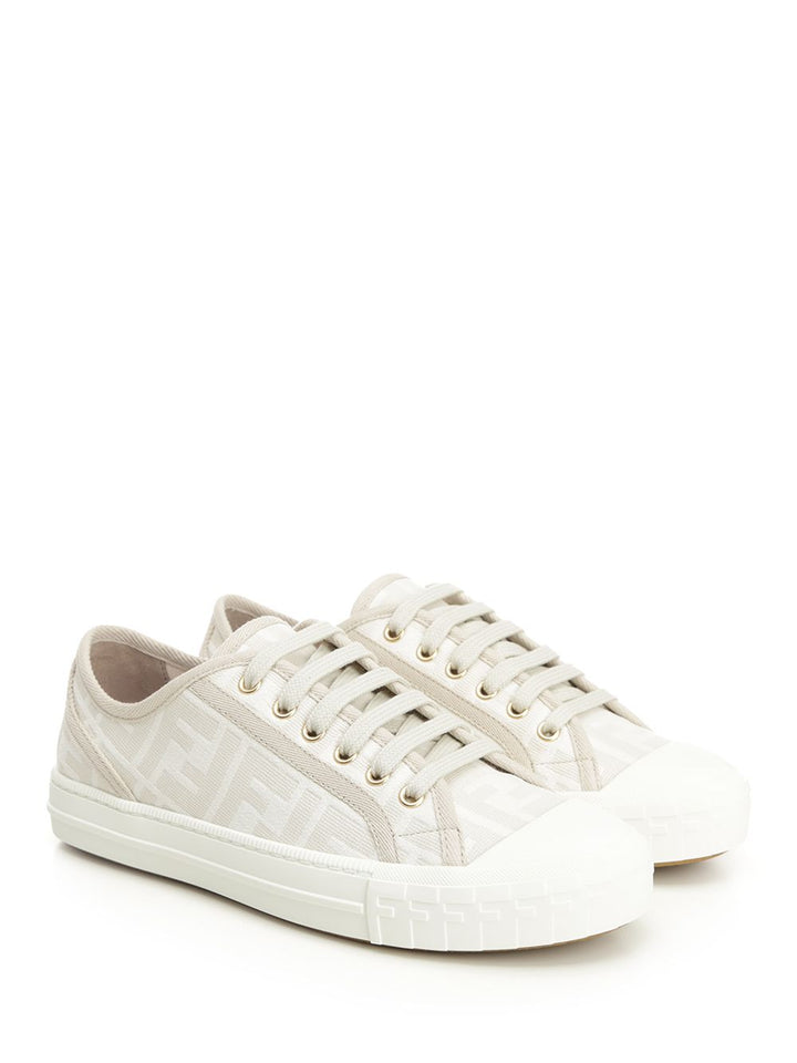Fendi Domino Tessuto Jacquard Ff Sneakers - Beige | 6330e8b34c35c67a0b8dd9d542b81aec0f220832