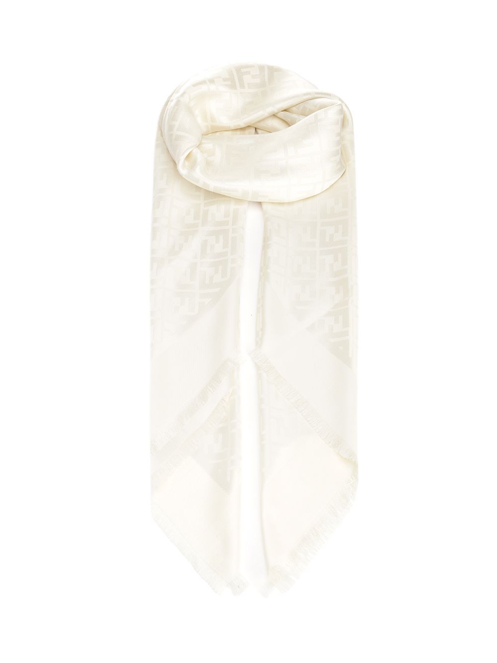 Fendi Silk And Wool Shawl Scarves And Foulards - Beige | 35daaf60ea4297f1300ce383e631ede5214369d7