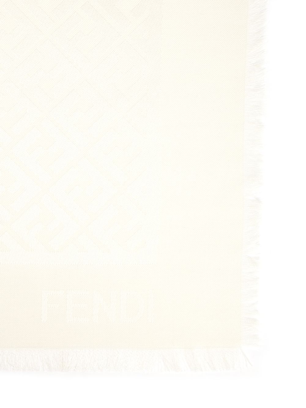 Fendi Silk And Wool Shawl Scarves And Foulards - Beige | 37448126477f1adedc89e3b0c873e2e27c0f2a37