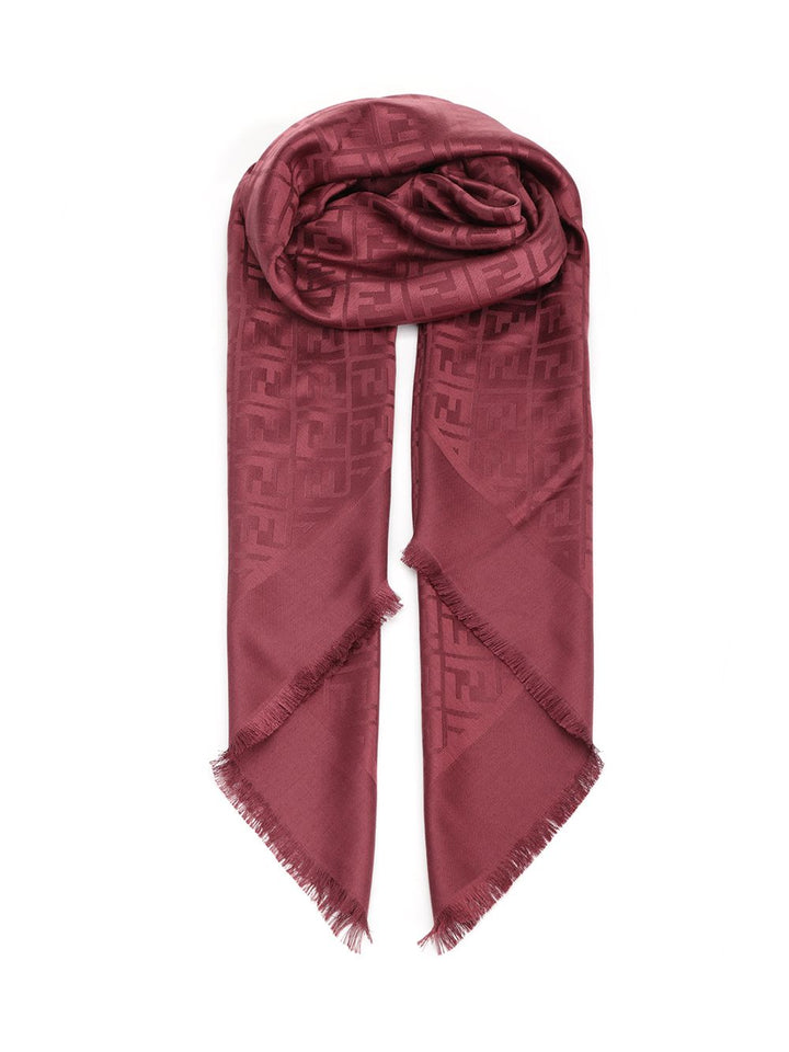 Fendi Silk And Wool Shawl Scarves And Foulards - Red | ebe70344a07783f9935fa7ac74f45b7f6489cba6