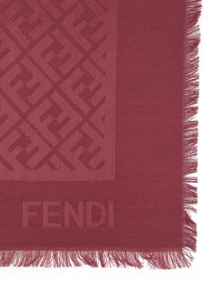 Fendi Silk And Wool Shawl Scarves And Foulards - Red | 49dd46485a30b3281ad6c4a24b03d3d19bc769bc