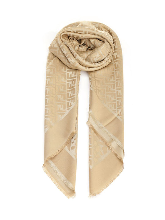 Scialle 140x140 Macch+Ff Fil M Scarves And Foulards Orange