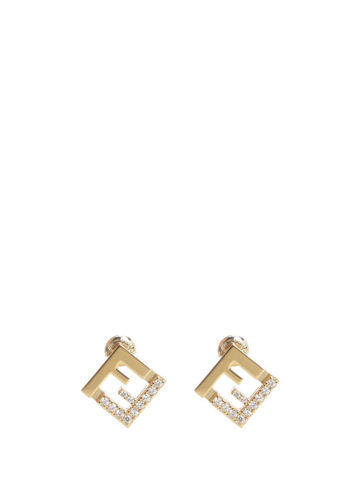 Fendi Ff Earring Metallo/Crista Jewelry - Silver | ed39c62d14524b1c5ee471b4d2df8cbabdfc22a3