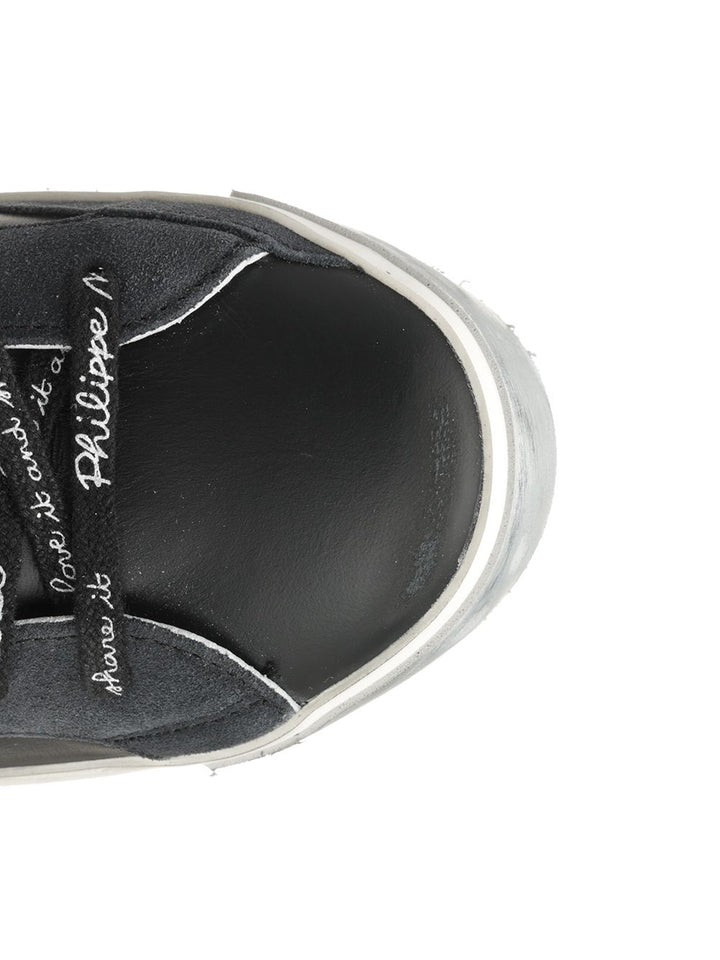 Philippe Model Prsx Low Man Sneakers - Black | 8235bee884573a3715a2d472376a380342710581