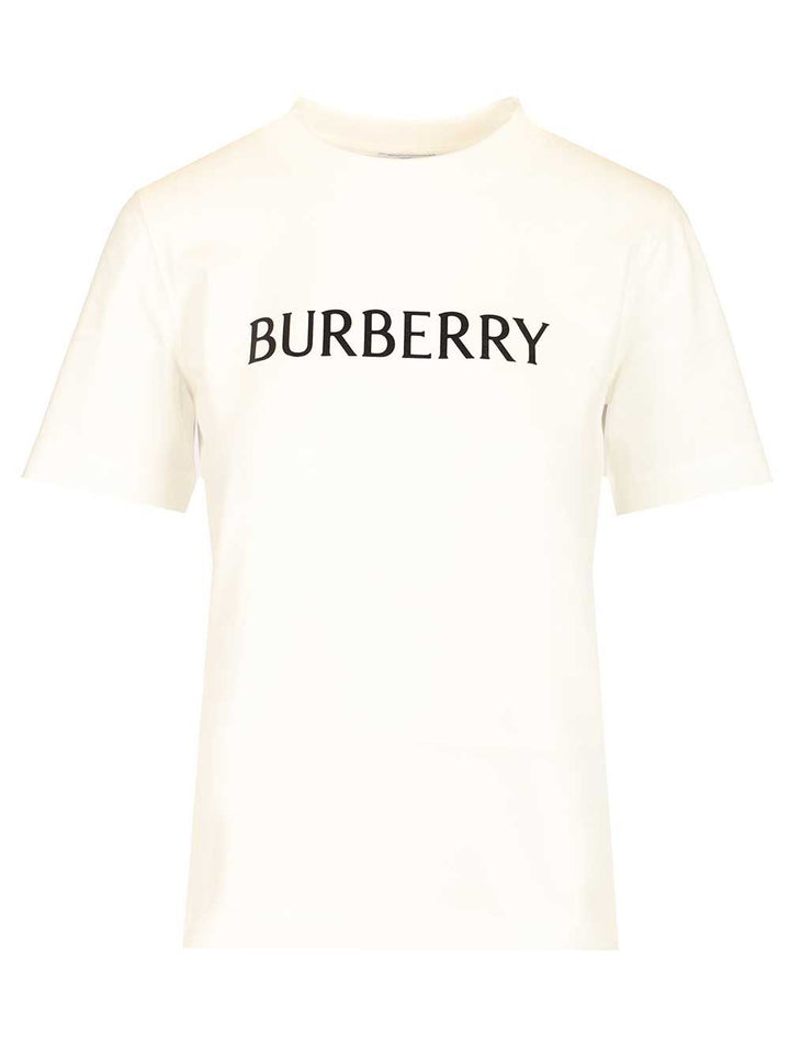 Burberry Cotton  With Logo T-Shirt - White | f41b1461d5b1e6d8cab27deb2d2f97bf4ce0dda0