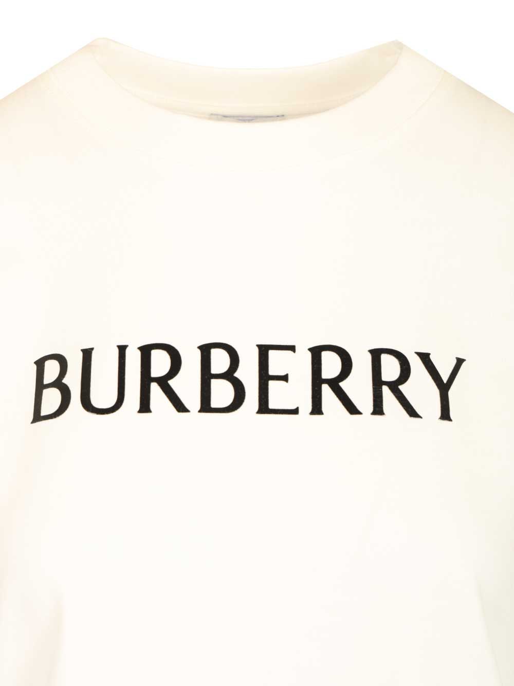 Burberry Cotton  With Logo T-Shirt - White | ad2153b2831dd698e13c552d4cc93fc07d14a27a