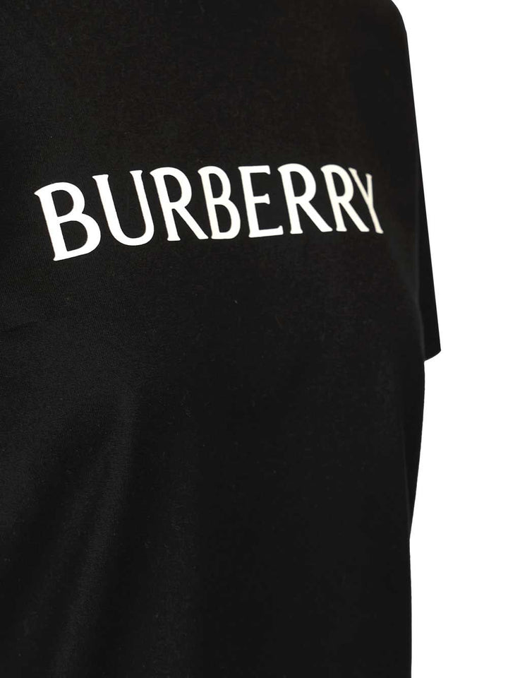 Burberry Cotton  With Logo T-Shirt - Black | a84192a21b74655a73ad8942892f3d2ff34c885a