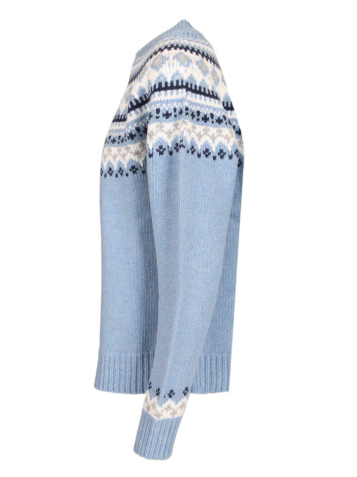 Miu Miu Wool Sweater Knitwear - Light blue | 4cafb62449914f03e69aa966299b3db4766bd218