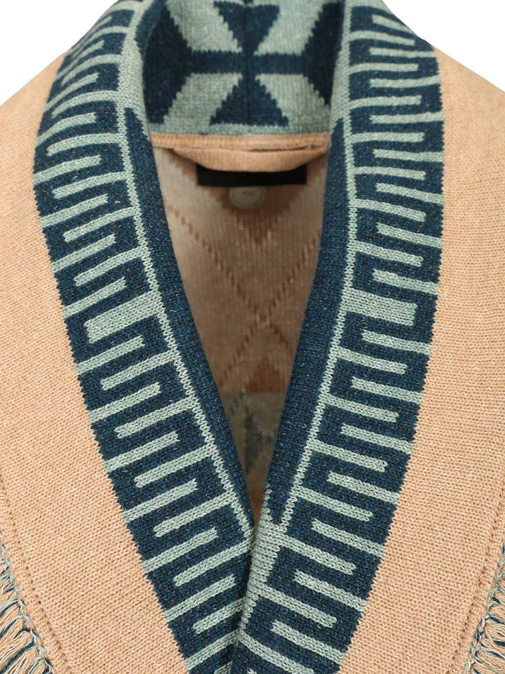 Alanui Icon Cardigan In Cashmere And Linen Knitwear - Beige | 5a69b32a90c761fa35c80d0affd506988f0dca8b