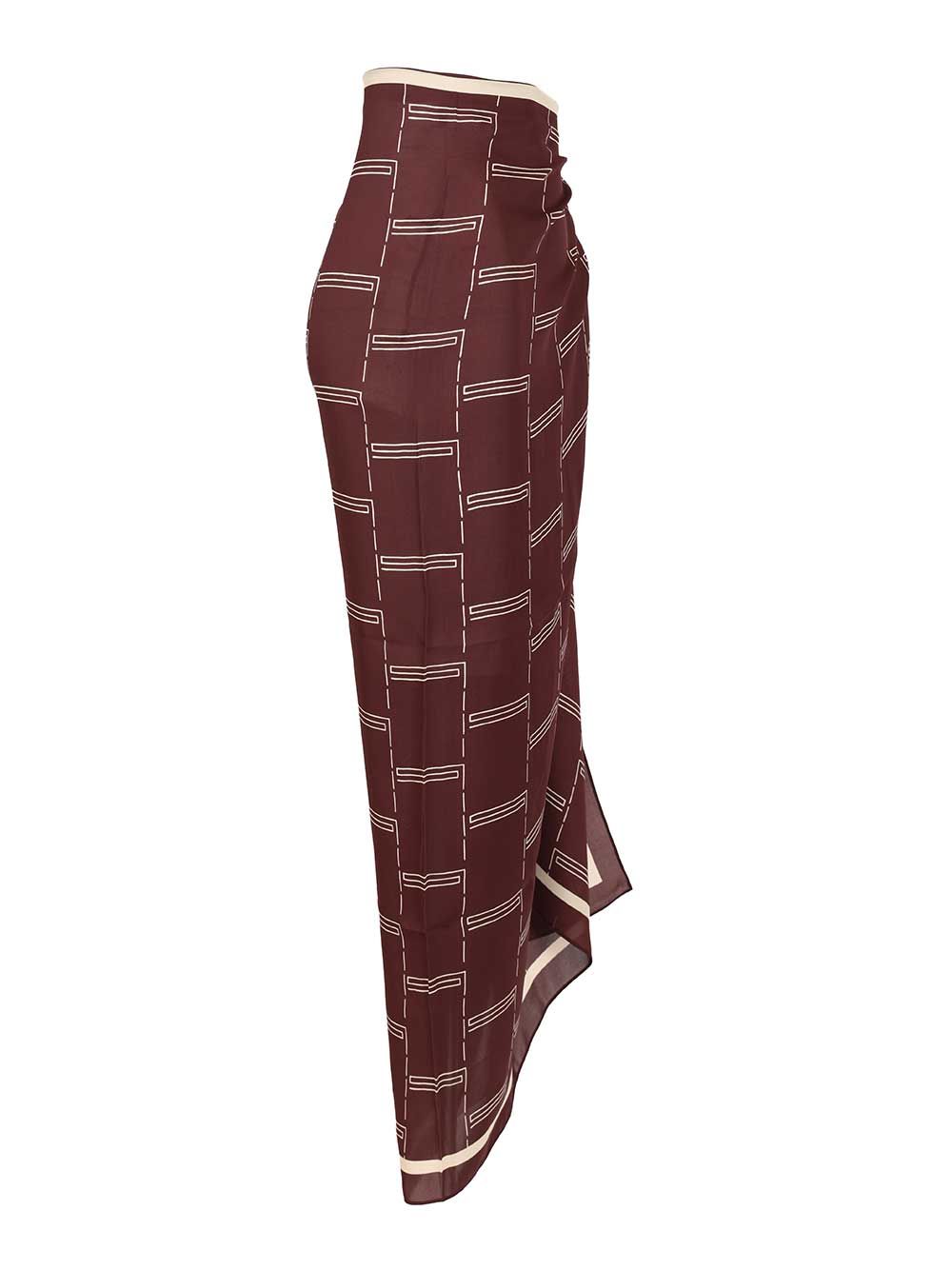 Matteau Silk Sarong Skirts - Bordeaux | 45749c7b4814b4d866fc22d41c83436067d20d3e