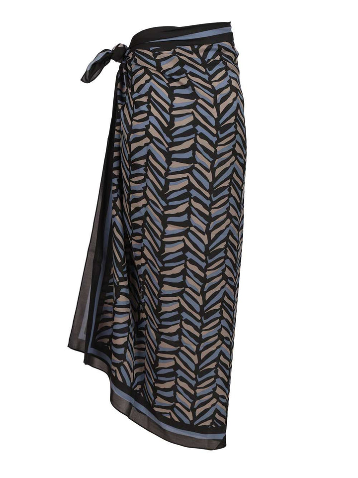 Matteau Silk Sarong Skirts - Grey | d788bae35c9f4b0395b7fa4efbfc65f8f650c690