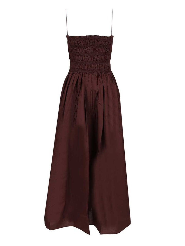 Matteau Dress With Gathered Bodice Dresses - Bordeaux | 4f9965a1449506c0f46682f301989e24a90f747c