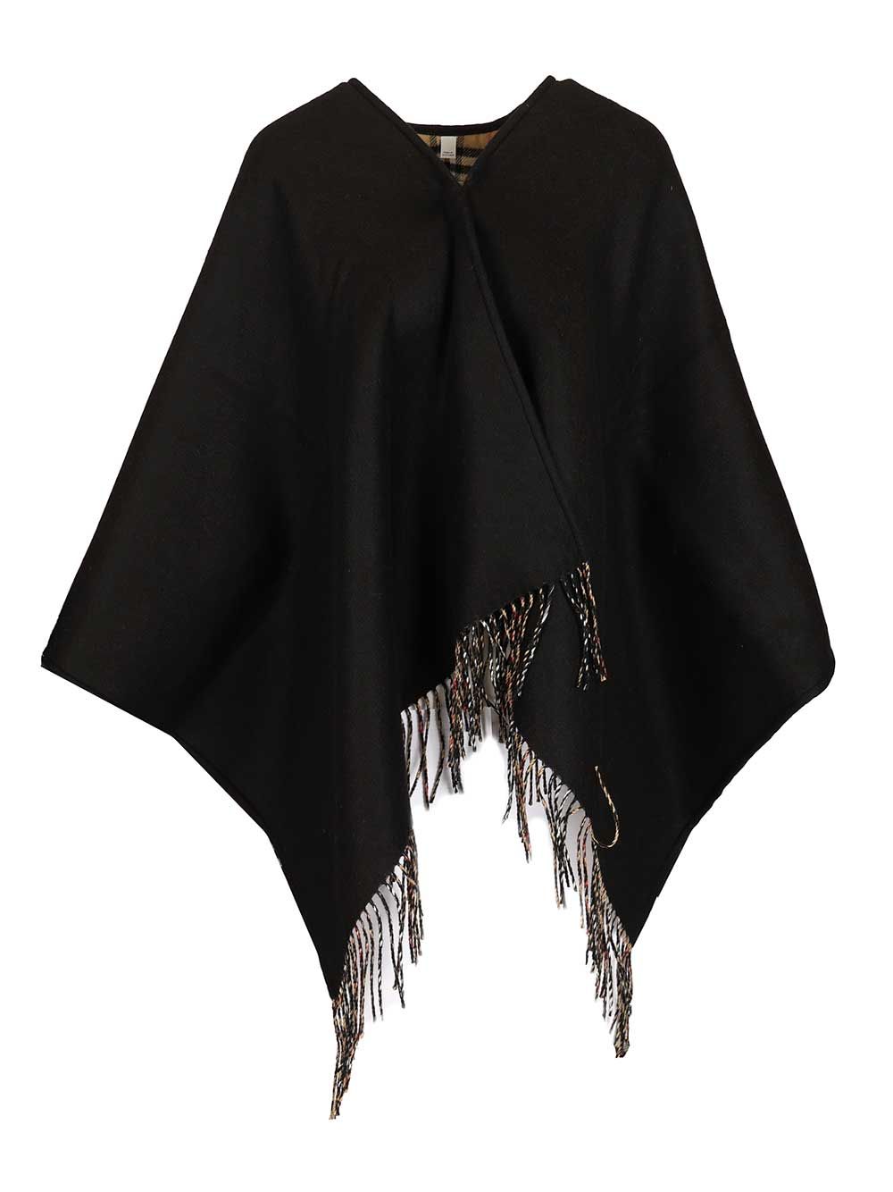 Burberry Reversible Cape Scarves And Foulards - Black | 3ba78ff21ed7dce80c3b87c50cd91043f01c06fa