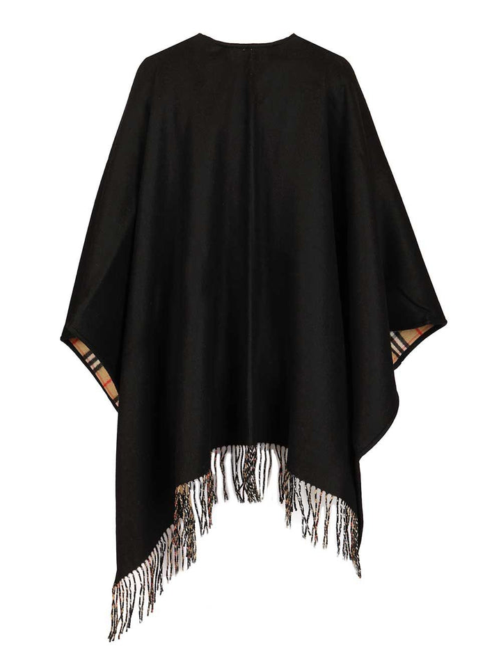 Burberry Reversible Cape Scarves And Foulards - Black | 91326f658e0e270f44aca0ab17d666bba6a0e4c0