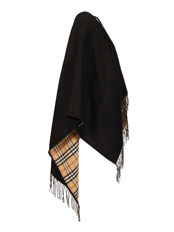 Burberry Reversible Cape Scarves And Foulards - Black | 41a31cb0103ea809c6a5e744b89eef3505a09abd