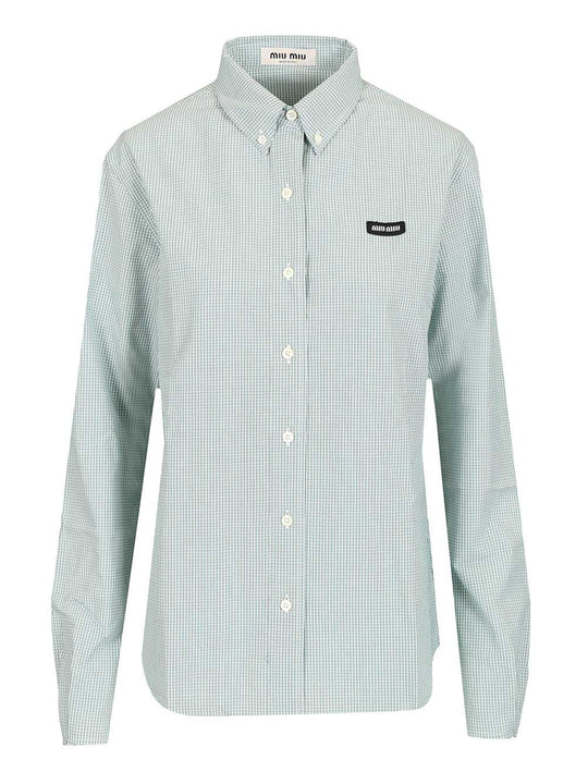 Poplin Shirt Shirts Green
