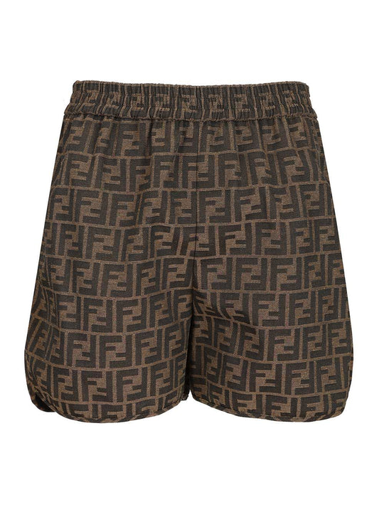 Canvas Shorts Trousers Brown