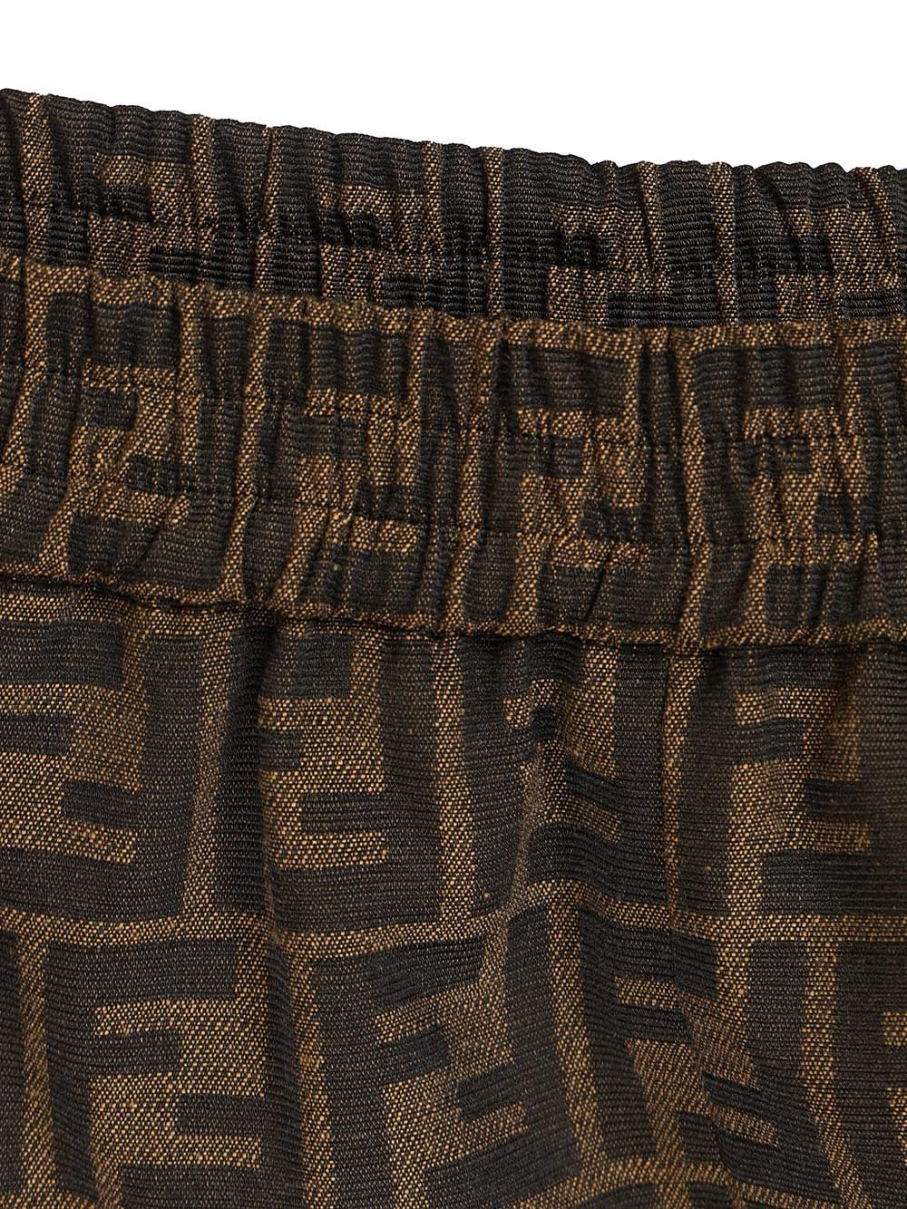 Fendi Canvas Shorts Trousers - Brown | 17f6ef844bc2f2c35056461412ce0009552f6070
