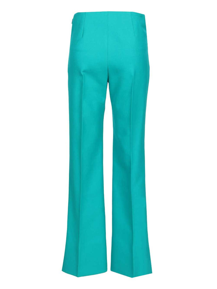 Fendi Grain De Poudre Wool Trousers - Light blue | 342ff5eff0790c49360823d1b94c77afeb85ac92