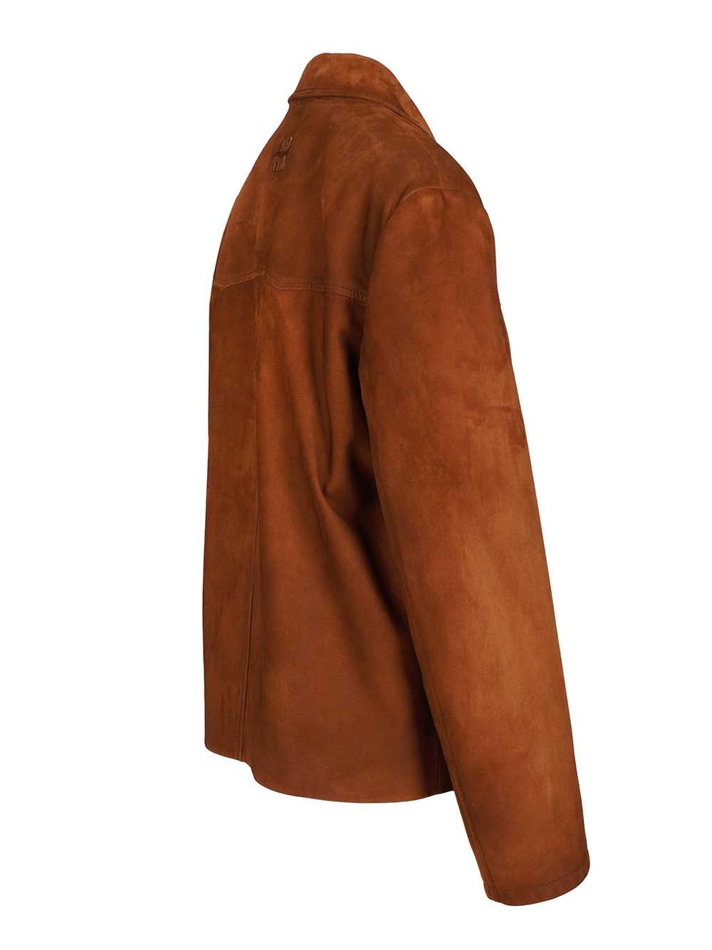 Miu Miu Suede Jacket Jackets - Brown | 6d53026aebf4be93ea4348d98d585b0a4b8a8cc3