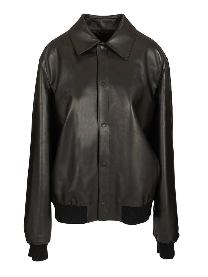 Fendi Blouson Leather Jackets - Black | 2a15cad29db5463c8268f715c665b47674ea9f92