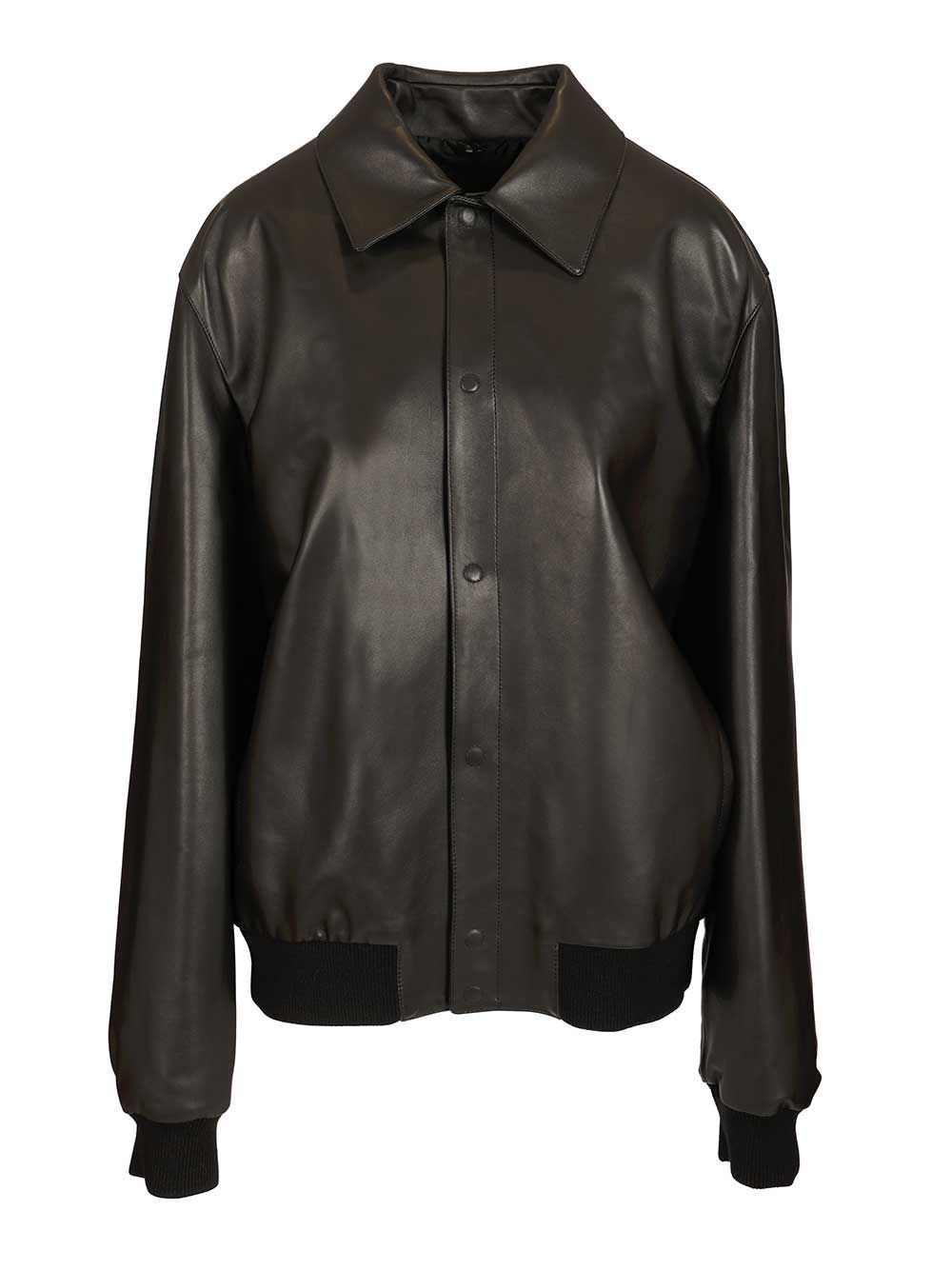 Fendi Leather Blouson Jackets - Black | 2a15cad29db5463c8268f715c665b47674ea9f92