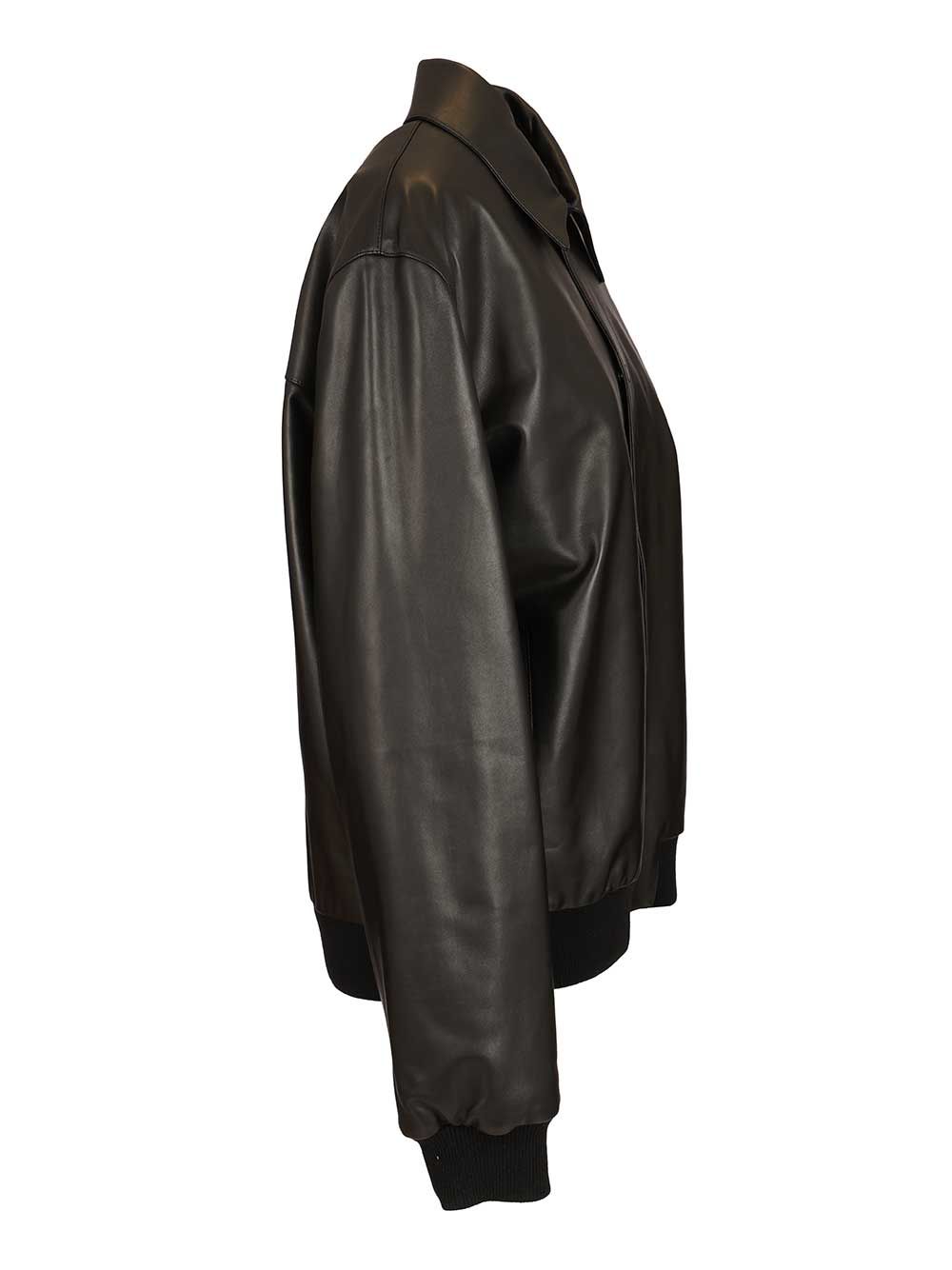 Fendi Leather Blouson Jackets - Black | 4e6d6ee843910ef82e436d6e523783b4488b74e8