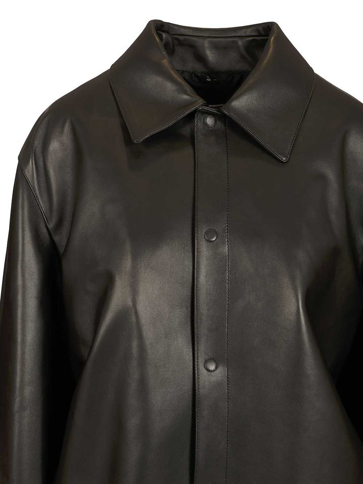 Fendi Leather Blouson Jackets - Black | 76ece00d089d3c24ccaa7fde6aa6eb1509590d35