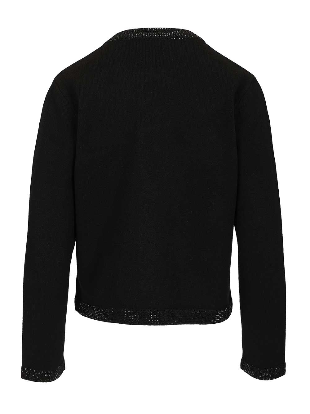 Tory Burch Kendra Embellished Wool Cardigan Jackets - Black | d2c40a1dd081022eab33e5988b15b490aeb7b53c