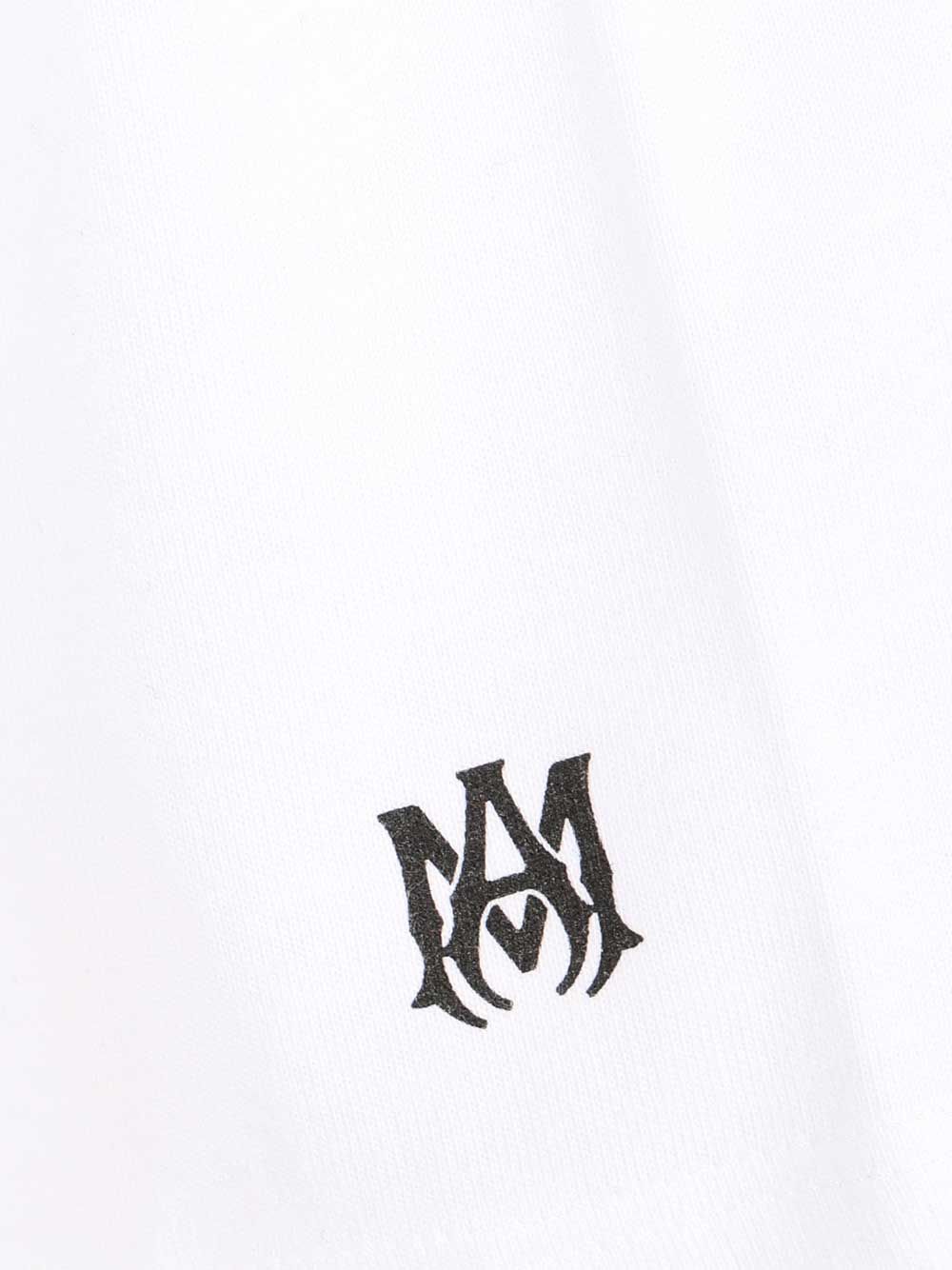 Amiri Cropped T-Shirt - White | 5be867d4295162c1f8e9314ccee28bbff18e8d1d