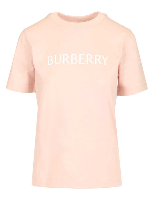 Cotton With Logo T-Shirt Rose