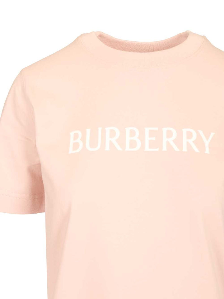 Burberry Cotton  With Logo T-Shirt - Rose | cb5efb241fe25e2847aa80aa3be38d319a93b759