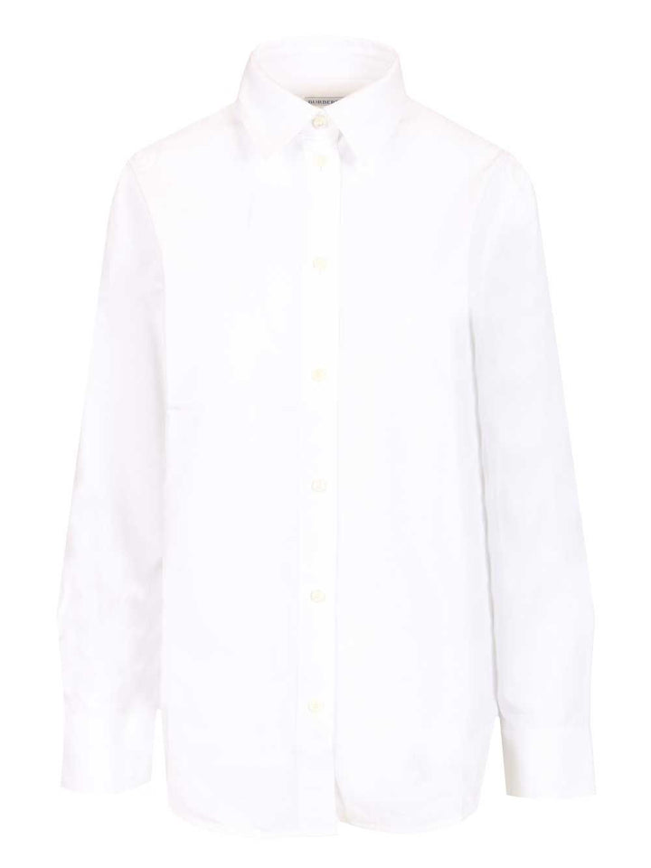 Burberry Formal Shirt In Cotton Poplin Shirts - White | 536d509f18665d9785df136ec3855fe4b8e3f25c
