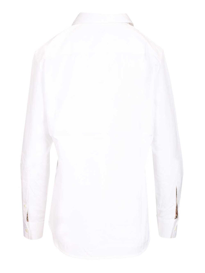 Burberry Formal Shirt In Cotton Poplin Shirts - White | 23313da99854264639864a34d1ac3c3c37c72f8f