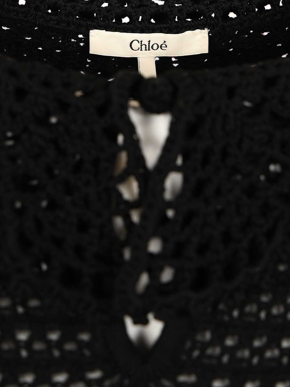 Chloe' Sweater With Collar Knitwear - Black | 9846ec001335e6d6633e3f0012da3dbb5af88944