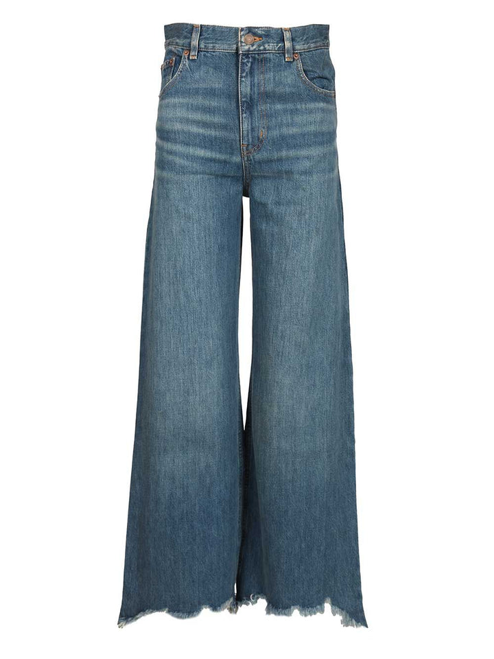 Chloe' Wide-Leg Jeans - Blue | 13c467323b24f69923106bd0133e30091548a3e6